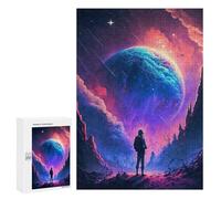 para Adultos 300 PCS Rompecabezas Journey to The Cosmic Frontier Rompecabezas para Adultos Juguetes Antiestrés Aliviador del Estrés Juego Desafiante Regalos 300 PCS