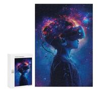 para Adultos 300 PCS Rompecabezas Kid Game Galaxy Silhouette Rompecabezas para Adultos Juego Familiar Corte De Precisión Cumpleaños Y Navidad 300 PCS