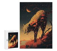 para Adultos 300 PCS Rompecabezas Leopard Cheetah Jaguars Rompecabezas para Adultos Juego Familiar Corte De Precisión Cumpleaños Y Navidad 300 PCS