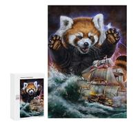 para Adultos 300 PCS Rompecabezas Monster Red Panda Kraken Rompecabezas para Adolescentes Juego Práctico Decoración del Hogar Juego Desafiante Regalos 300 PCS