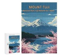 para Adultos 300 PCS Rompecabezas Mount Fuji National Park Japan Art Rompecabezas para Adultos Juego Familiar Corte De Precisión Actividades Divertidas En Casa 300 PCS
