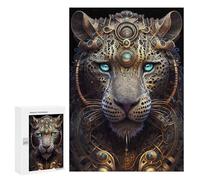 para Adultos 300 PCS Rompecabezas Mystical God Leopard Rompecabezas para Adultos Juegos Relajantes para La Diversión Familiar Juego Desafiante Regalos 300 PCS