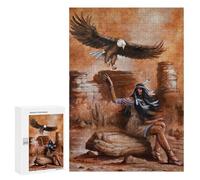 para Adultos 300 PCS Rompecabezas Native American Girl Rompecabezas para Adultos Juego Familiar Corte De Precisión Cumpleaños Y Navidad 300 PCS