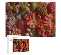 para Adultos 300 PCS Rompecabezas Nature's Palette A Vibrant Floral Arrangement Rompecabezas para Adultos Juguetes Antiestrés Aliviador del Estrés Juego Desafiante Regalos 300 PCS