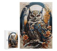 para Adultos 300 PCS Rompecabezas Owl Celestial Guardian Rompecabezas para Adultos Juego Familiar Corte De Precisión Cumpleaños Y Navidad 300 PCS