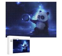 para Adultos 300 PCS Rompecabezas Panda with Mystical Glow Rompecabezas para Adultos Juguetes Antiestrés Aliviador del Estrés Juego Desafiante Regalos 300 PCS