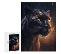 para Adultos 300 PCS Rompecabezas Panther Rain Rompecabezas para Adultos Juguetes Antiestrés Difícil Difícil Actividades Divertidas En Casa 300 PCS