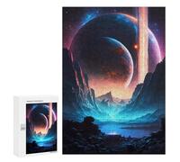 para Adultos 300 PCS Rompecabezas Planetary Reflections -7 Rompecabezas para Adolescentes Juego Práctico Decoración del Hogar Juego Desafiante Regalos 300 PCS