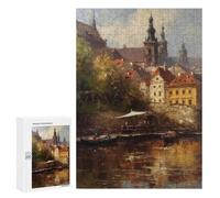 para Adultos 300 PCS Rompecabezas Prague Czech Republic Art Rompecabezas para Adolescentes Juego Práctico Decoración del Hogar Juego Desafiante Regalos 300 PCS