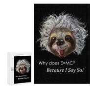 para Adultos 300 PCS Rompecabezas Professor Sloth Rompecabezas para Adultos Juegos Relajantes para La Diversión Familiar Juego Desafiante Regalos 300 PCS