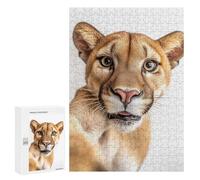para Adultos 300 PCS Rompecabezas Puma Selfie Rompecabezas para Adultos Juego Familiar Corte De Precisión Cumpleaños Y Navidad 300 PCS