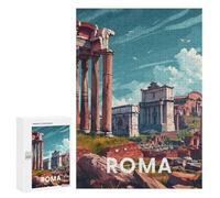 para Adultos 300 PCS Rompecabezas Rome Roman Forum Rompecabezas para Adultos Juegos Relajantes para La Diversión Familiar Juego Desafiante Regalos 300 PCS