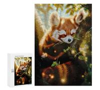 para Adultos 300 PCS Rompecabezas Sleepy Red Panda Rompecabezas para Adolescentes Juego Práctico Decoración del Hogar Juego Desafiante Regalos 300 PCS