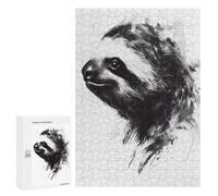 para Adultos 300 PCS Rompecabezas Sloth Watercolor Rompecabezas para Adolescentes Juego Práctico Decoración del Hogar Juego Desafiante Regalos 300 PCS