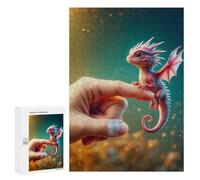 para Adultos 300 PCS Rompecabezas The Tiny Dragon Rompecabezas para Adolescentes Juego Práctico Decoración del Hogar Juego Desafiante Regalos 300 PCS