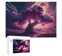 para Adultos 300 PCS Rompecabezas Thunderstorm with Lightning Strikes Rompecabezas para Adultos Juguetes Antiestrés Difícil Difícil Actividades Divertidas En Casa 300 PCS