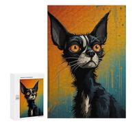para Adultos 300 PCS Rompecabezas Urban Feline Chic Rompecabezas para Adultos Juego Familiar Corte De Precisión Cumpleaños Y Navidad 300 PCS
