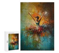 para Adultos 300 PCS Rompecabezas Woman Dancing in Abstract Art Rompecabezas para Adultos Juegos Relajantes para La Diversión Familiar Juego Desafiante Regalos 300 PCS