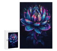 para Adultos 300 PCS Rompecabezas Wonderful Lotus Flower Rompecabezas para Adolescentes Juego Práctico Decoración del Hogar Juego Desafiante Regalos 300 PCS