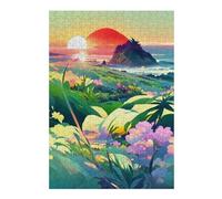 para Adultos 38x26cm/1000pcs Rompecabezas Island Sunset Paradise -1 Rompecabezas para Adultos Juegos Relajantes Regalos para Mujeres 38x26cm/1000pcs