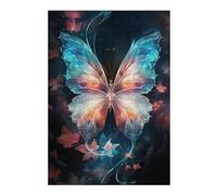 para Adultos 38x26cm/1000pcsS Rompecabezas Glowing Fantasy Butterfly Rompecabezas para Adultos Juegos Familiares Corte De Precisión Juego Desafiante Regalos 38x26cm/1000pcsS