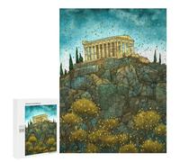 para Adultos 500 PCS Rompecabezas Acropolis Athens Abstract Rompecabezas para Adultos Juegos Relajantes para La Diversión Familiar Juego Desafiante Regalos 500 PCS