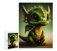 para Adultos 500 PCS Rompecabezas Adorable Baby Dragon Figurine Rompecabezas para Adultos Juego Familiar Corte De Precisión Cumpleaños Y Navidad 500 PCS
