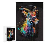 para Adultos 500 PCS Rompecabezas Antelope Popart Painting Rompecabezas para Adultos Juego Familiar Corte De Precisión Cumpleaños Y Navidad 500 PCS