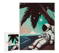 para Adultos 500 PCS Rompecabezas Astronaut Pensive Rompecabezas para Adultos Juego Familiar Corte De Precisión Cumpleaños Y Navidad 500 PCS