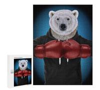 para Adultos 500 PCS Rompecabezas Boxer Polar Bear Rompecabezas para Adultos Juego Familiar Corte De Precisión Cumpleaños Y Navidad 500 PCS