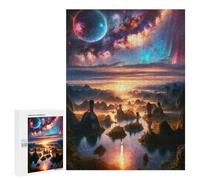 para Adultos 500 PCS Rompecabezas Celestial Dreamscape Dawn Rompecabezas para Adolescentes Juego Práctico Decoración del Hogar Juego Desafiante Regalos 500 PCS