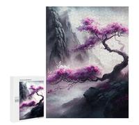 para Adultos 500 PCS Rompecabezas Cherry Blossom Serenity Rompecabezas para Adultos Juego Familiar Corte De Precisión Cumpleaños Y Navidad 500 PCS
