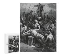 para Adultos 500 PCS Rompecabezas Crucifixion of Jesus Rompecabezas para Adultos Juego Familiar Corte De Precisión Cumpleaños Y Navidad 500 PCS