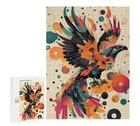 para Adultos 500 PCS Rompecabezas Dynamic Eagle in Flight A Bold Pop Art Display Abstract Eagle Artwork Rompecabezas para Adultos Juego Familiar Corte De Precisión Cumpleaños Y Navi