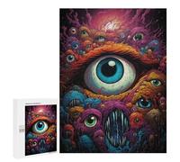 para Adultos 500 PCS Rompecabezas Eye of Madness Rompecabezas para Adultos Juego De Ingenio Regalos para Mujeres Diversión En Casa Actividades, 500 PCS
