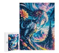para Adultos 500 PCS Rompecabezas Fantasy Floral Journey Rompecabezas para Adultos Juego De Ingenio Regalos para Mujeres Diversión En Casa Actividades, 500 PCS