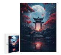 para Adultos 500 PCS Rompecabezas Fantasy Japan Torri Gate Rompecabezas para Adultos Juegos Relajantes para La Diversión Familiar Juego Desafiante Regalos 500 PCS