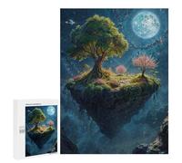para Adultos 500 PCS Rompecabezas Floating Island with Trees Rompecabezas para Adolescentes Juego Práctico Decoración del Hogar Juego Desafiante Regalos 500 PCS