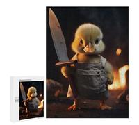para Adultos 500 PCS Rompecabezas Funny Butcher Killer Duck Rompecabezas para Adultos Juegos Relajantes para La Diversión Familiar Juego Desafiante Regalos 500 PCS