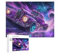 para Adultos 500 PCS Rompecabezas Galactic Hot Rod Adventure Rompecabezas para Adultos Juego De Ingenio Regalos para Mujeres Diversión En Casa Actividades, 500 PCS