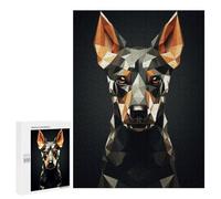 para Adultos 500 PCS Rompecabezas Geometric Dog Animation Rompecabezas para Adultos Juego Familiar Corte De Precisión Cumpleaños Y Navidad 500 PCS