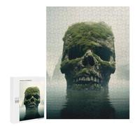 para Adultos 500 PCS Rompecabezas Giant Skull in The Water Rompecabezas para Adultos Juegos Relajantes para La Diversión Familiar Juego Desafiante Regalos 500 PCS