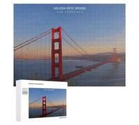 para Adultos 500 PCS Rompecabezas Golden Gate Bridge Reflections-4 Rompecabezas para Adultos Juguetes Antiestrés Aliviador del Estrés Juego Desafiante Regalos 500 PCS