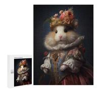 para Adultos 500 PCS Rompecabezas Hamster in Boho Suit Rompecabezas para Adolescentes Juego Práctico Decoración del Hogar Juego Desafiante Regalos 500 PCS