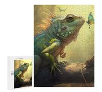 para Adultos 500 PCS Rompecabezas Iguana in The Sunlight Rompecabezas para Adultos Juegos Relajantes para La Diversión Familiar Juego Desafiante Regalos 500 PCS
