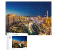 para Adultos 500 PCS Rompecabezas Las Vegas Strip Night Lights -1 Rompecabezas para Adultos Juguetes Antiestrés Aliviador del Estrés Juego Desafiante Regalos 500 PCS