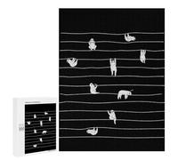 para Adultos 500 PCS Rompecabezas Lazy Sloth Rompecabezas para Adultos Juego Familiar Corte De Precisión Cumpleaños Y Navidad 500 PCS