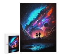 para Adultos 500 PCS Rompecabezas Love Among The Stars Rompecabezas para Adultos Juego Familiar Corte De Precisión Cumpleaños Y Navidad 500 PCS