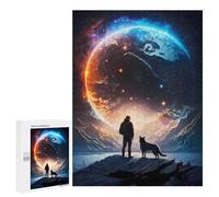 para Adultos 500 PCS Rompecabezas Man and His Dog Journey Rompecabezas para Adolescentes Juego Práctico Decoración del Hogar Juego Desafiante Regalos 500 PCS