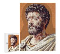 para Adultos 500 PCS Rompecabezas Marcus Aurelius Low Poly Rompecabezas para Adultos Juegos Relajantes para La Diversión Familiar Juego Desafiante Regalos 500 PCS